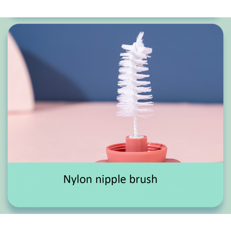 Baby Bottle Brush Manufacturer - 3pcs New Design Sponge Handle
