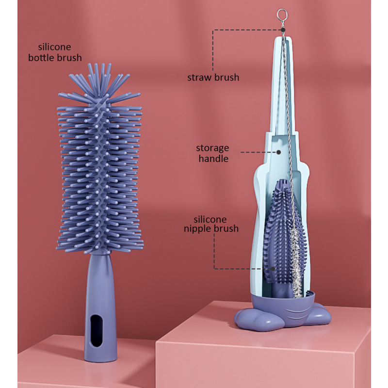 Baby Cleaning Brush Factory - Hot Sell BPA Free Soft Bristle