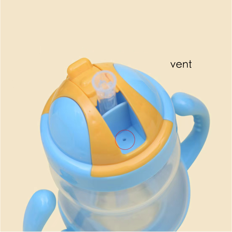 Baby Straw Cup Factory - 280ml Silicone Straw With Handle