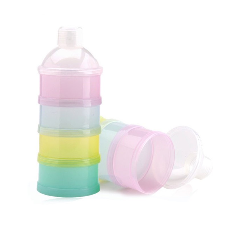 Baby Milk Powder Container Factory - 4 Layer Plastic Colorful