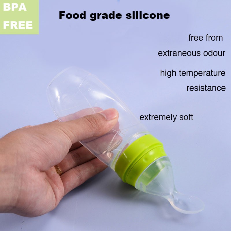 Baby Food Bottle Manufacturer - 120ml Silicone Rice Paste Spoon