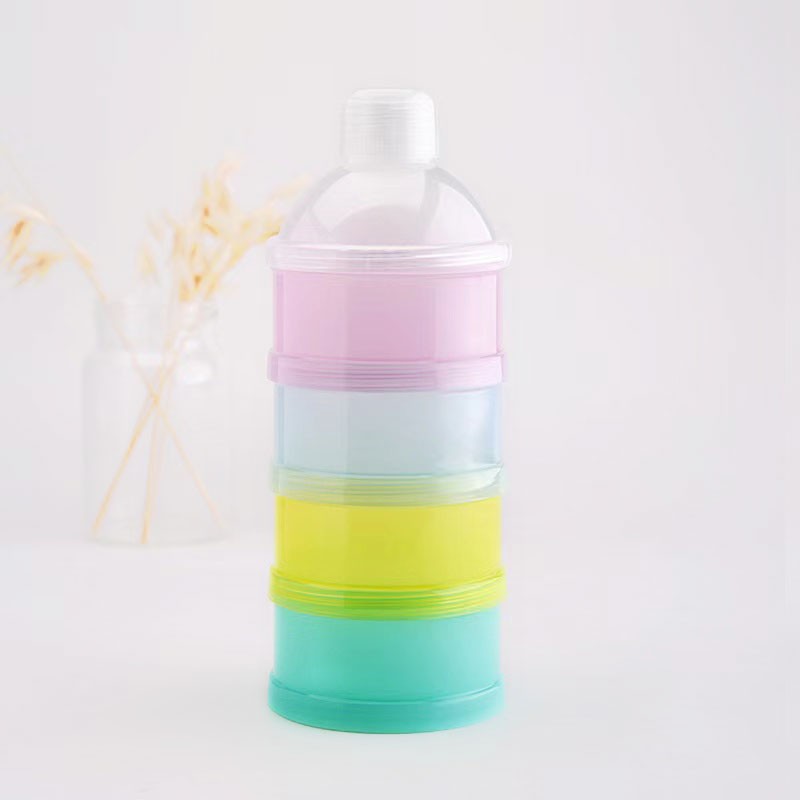 Baby Milk Powder Container Factory - 4 Layer Plastic Colorful