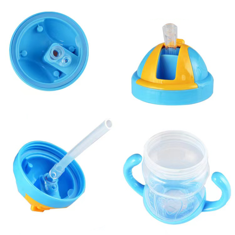 Baby Straw Cup Factory - 280ml Silicone Straw With Handle