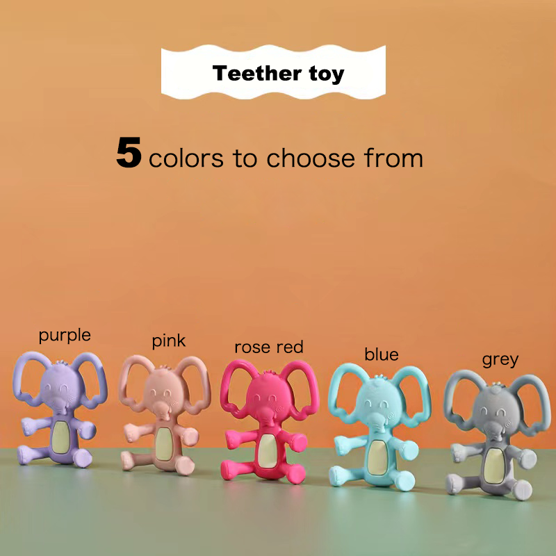 Baby Teether Manufacturer - BPA Free Animal Elephant Shape