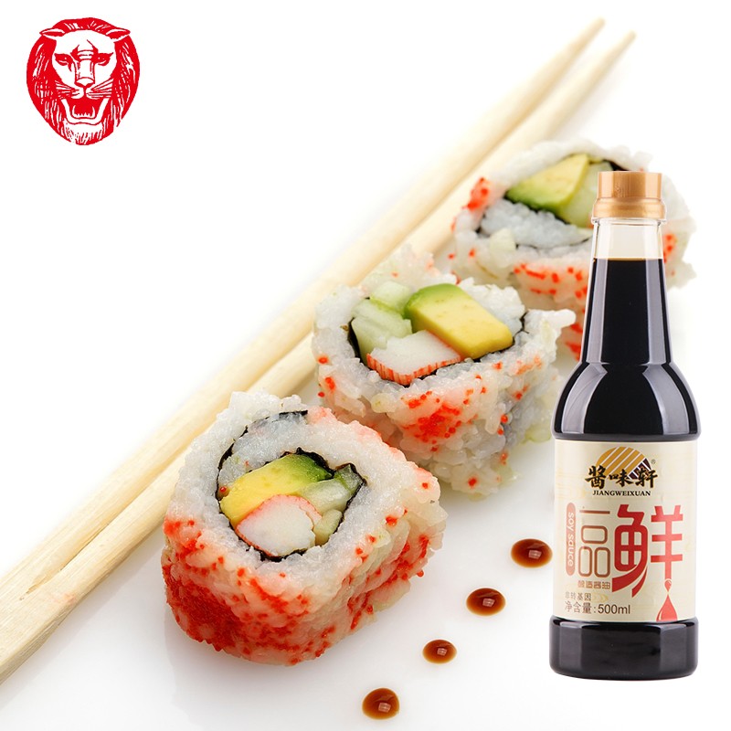 Professional most popular salty soya sauce for sushi Halal Food ingredient Seasoning Superior Soy Sauce Light Soy Sauce brewed