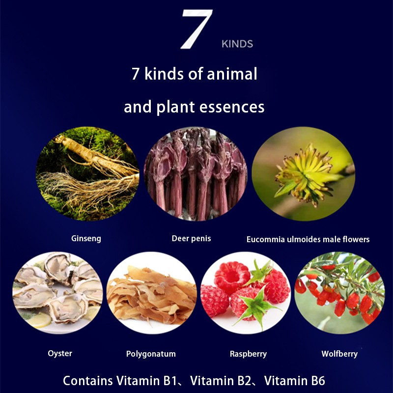 Factory Private Label Male Ginseng Deer Whip Tablets Enhance Energy Enhance Endurance Improve Excitement Men Ginseng Deer Whip