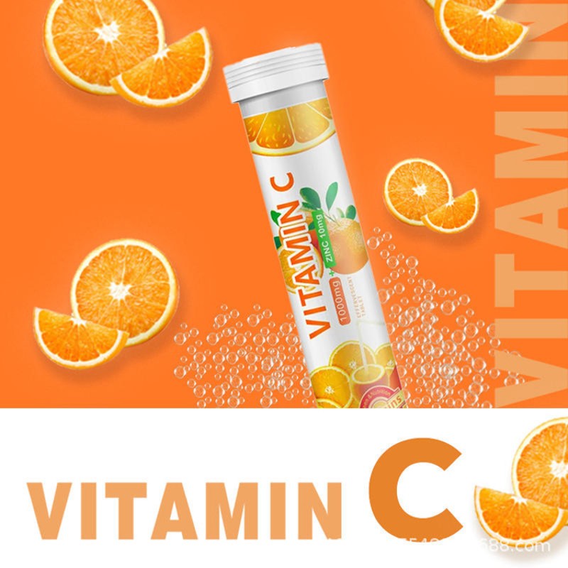 Nutrition Supplement Private Label Effervescent Tablets Vitamin C Tablets