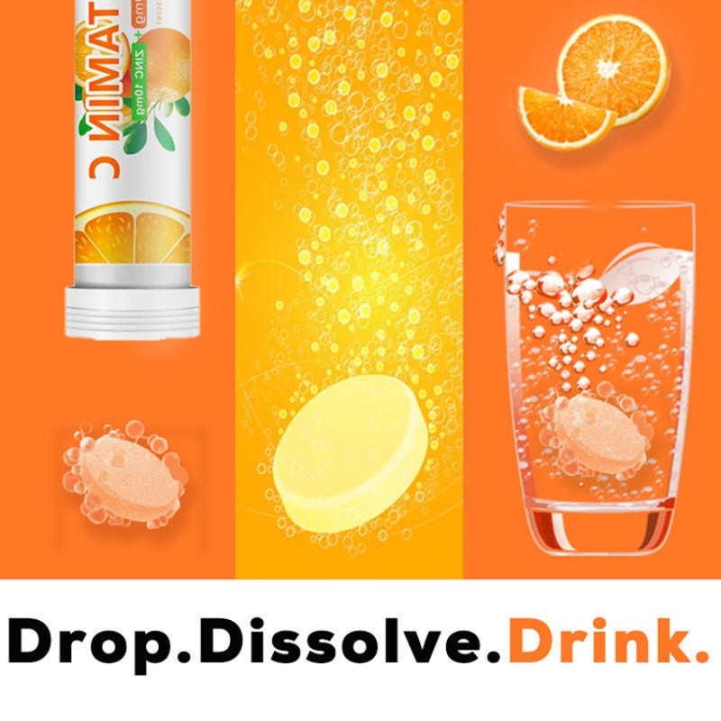 OEM Vitamin C Supplement VC Effervescent Tablets to Improve Immunity VC Effervescent Tablets