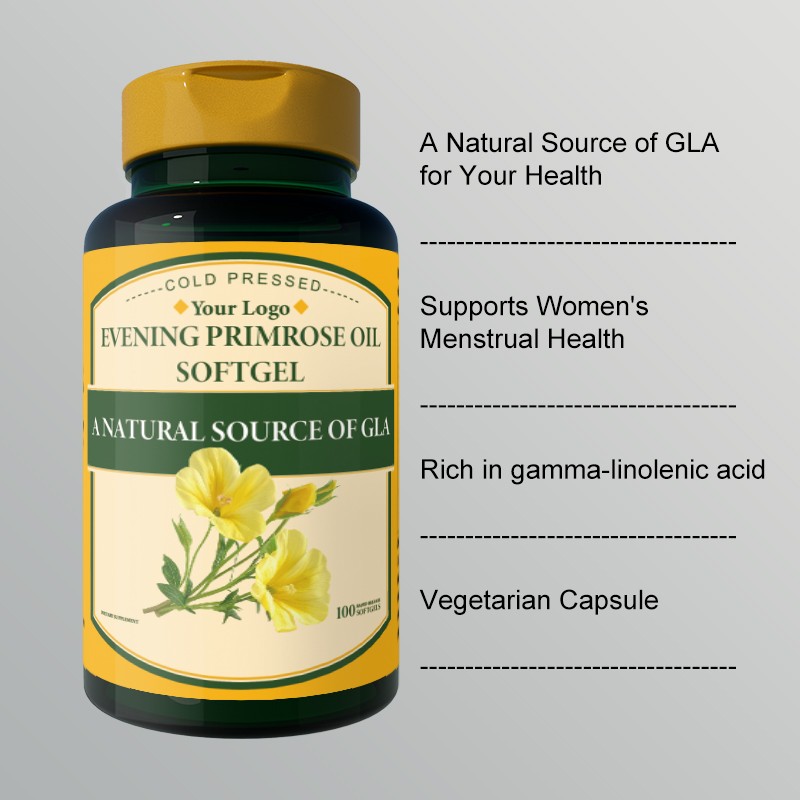 Increase Your Skin Glow High Quality Evening Primrose Softgel 450mg Own Brand Can Be Customized