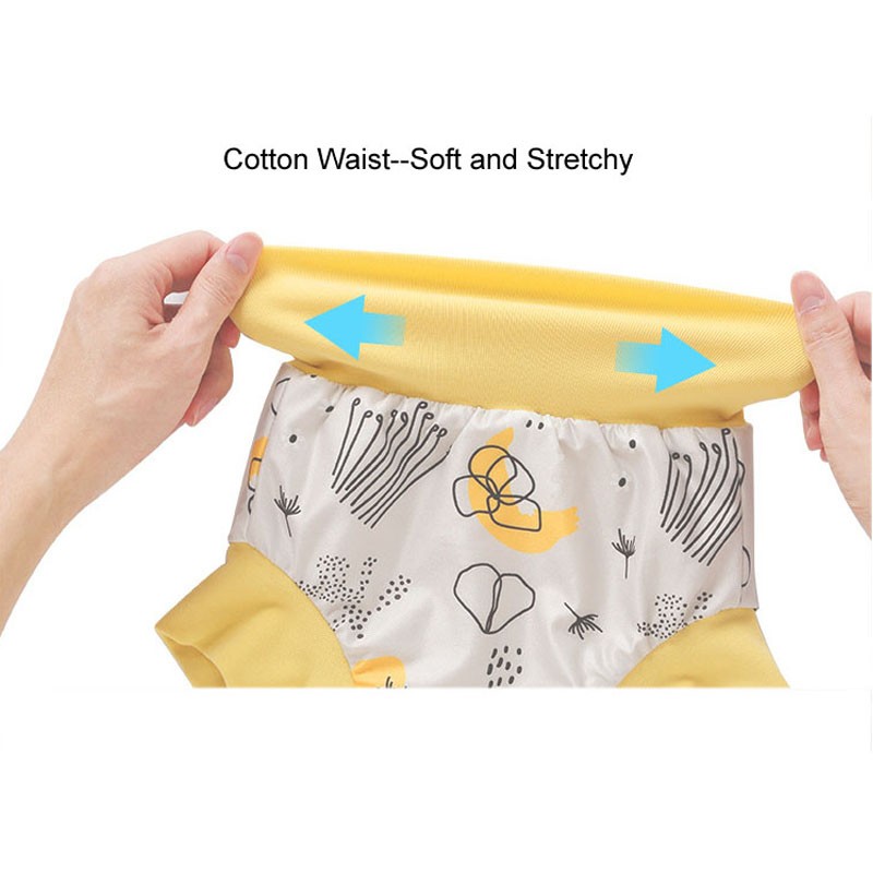 Baby Swimming Pants Manufacturer - Printed Cotton High Waist