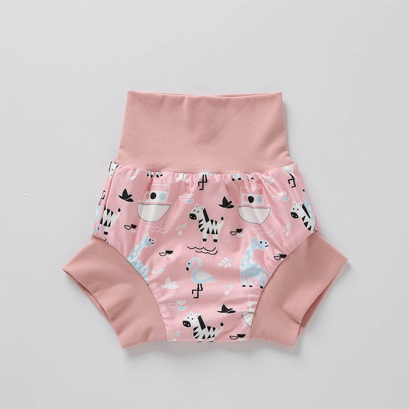 Baby Swimming Pants Manufacturer - Printed Cotton High Waist