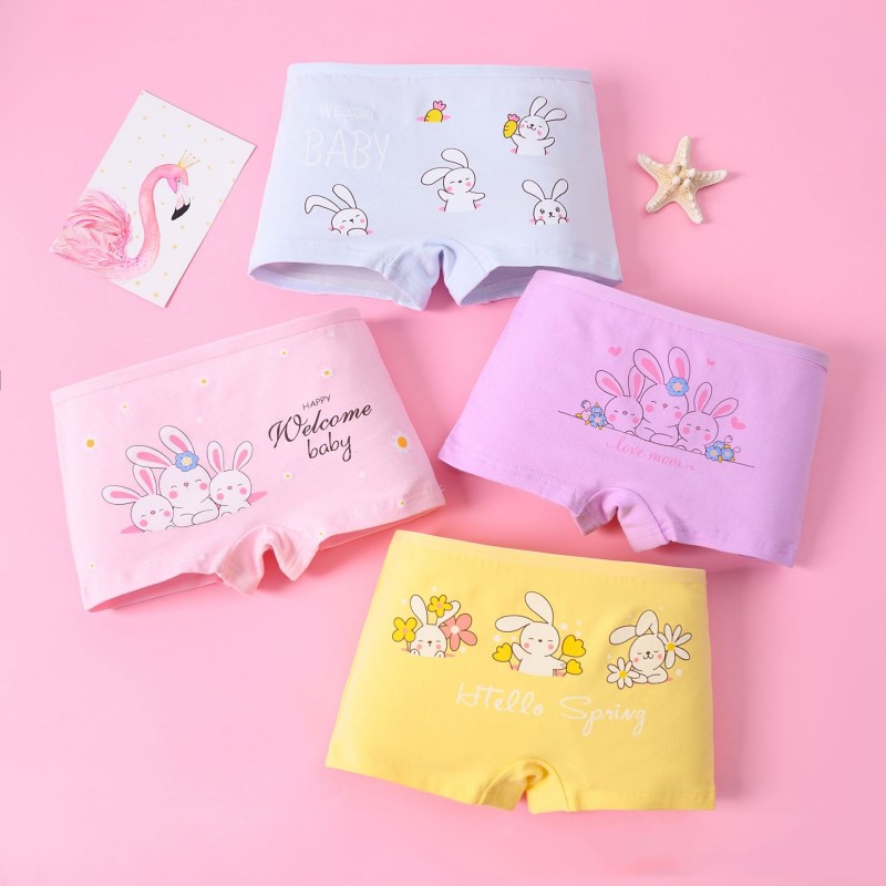 Girls Underwear Factory - Cotton Boy Shorts Boxer Briefs