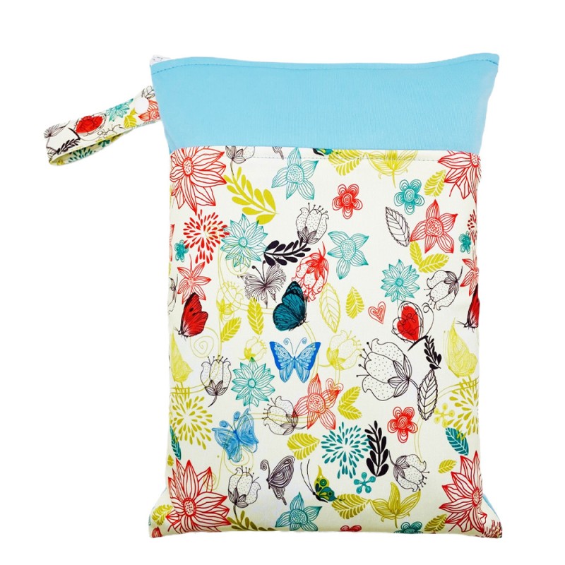 Wet Bag Manufacturer - Double Zipper 25x35cm Patched