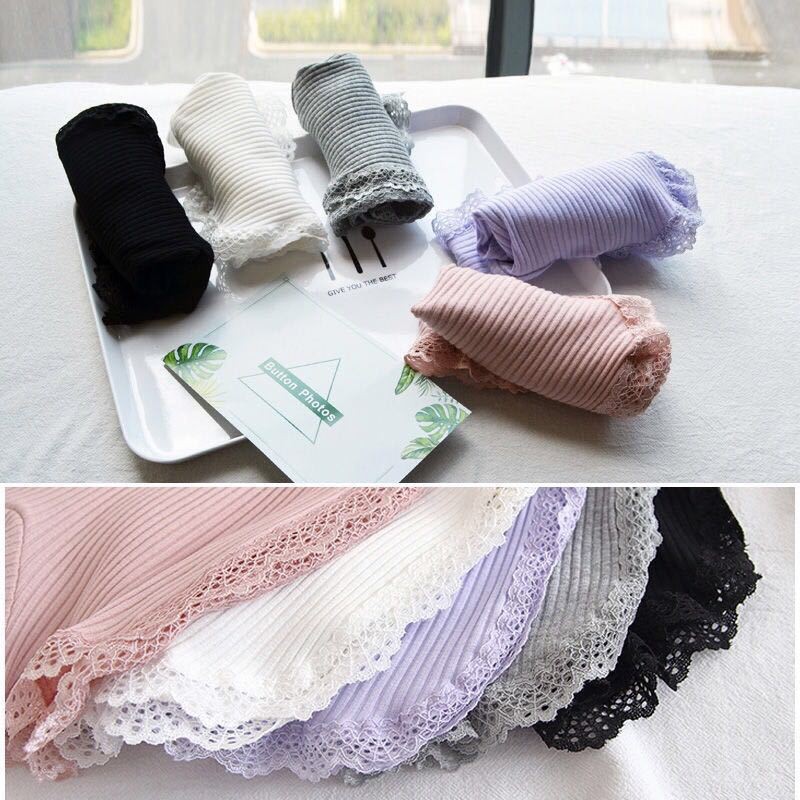 Girls Safety Pants Factory - Summer Cotton Lace Edge