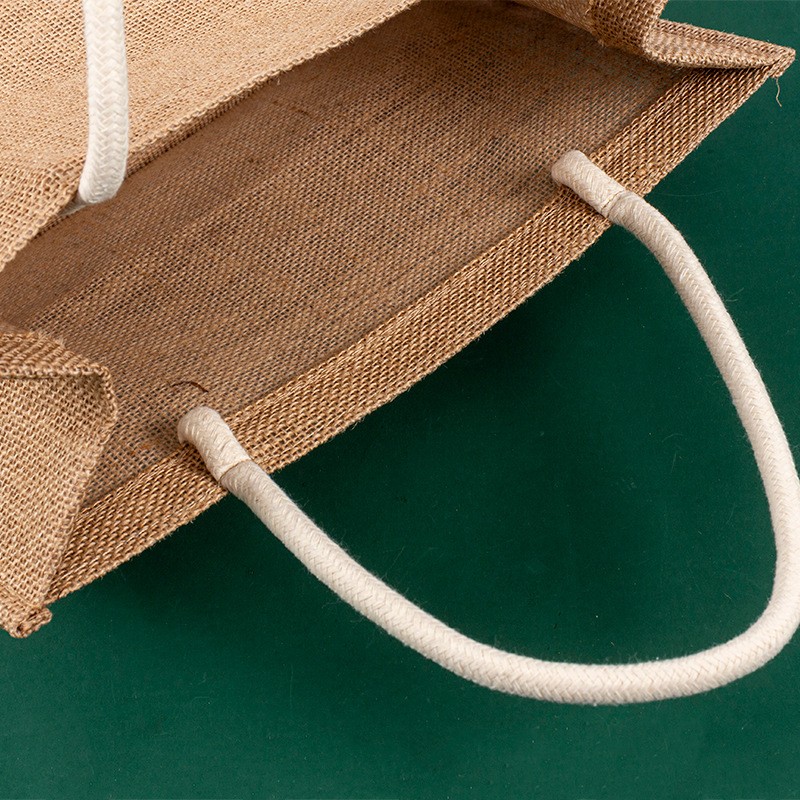 Jute Shopping Bag Manufacturer - Rope Handle Waterproof Tote