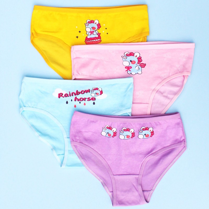 Girls Underwear Factory - Lovely Pattern 4 Piece Set