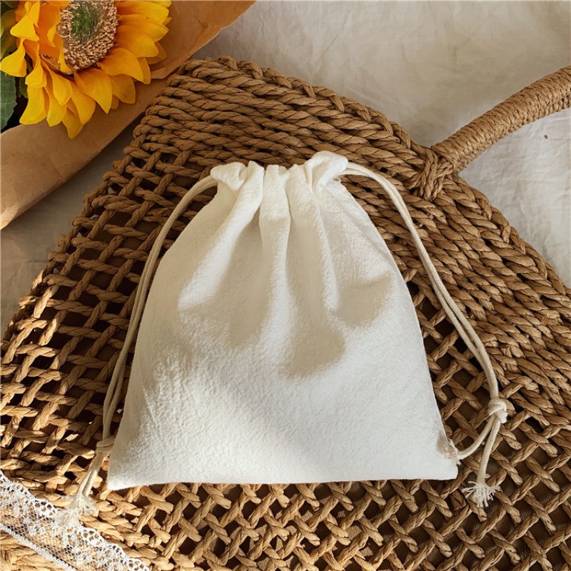 Drawstring Bag Manufacturer - Solid Cotton Mini Gift Storage
