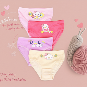 Girls Underwear Factory - Lovely Pattern 4 Piece Set
