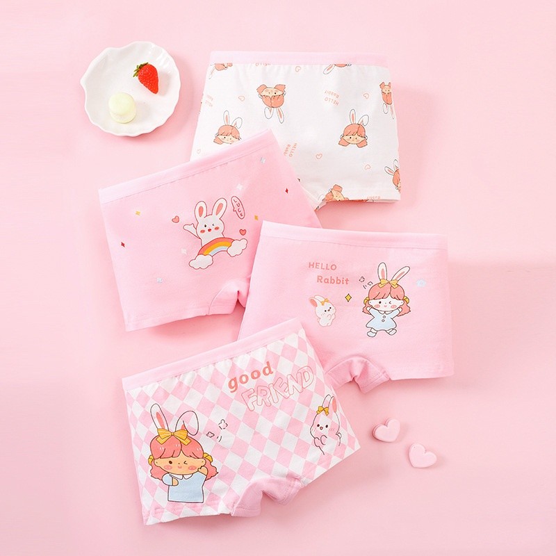 Girls Underwear Factory - Cotton Boy Shorts Boxer Briefs