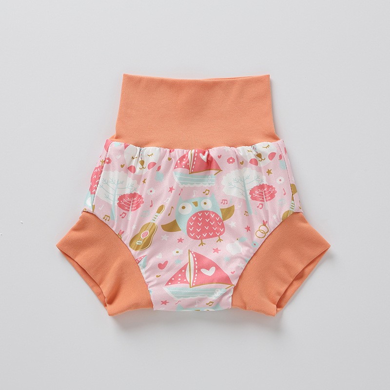 Baby Swimming Pants Manufacturer - Printed Cotton High Waist