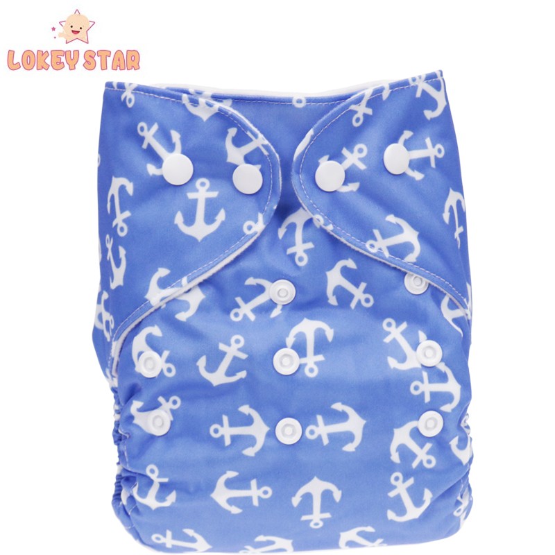 Newborn Diapers Manufacturer - Lokeystar Blue Printed Pocket