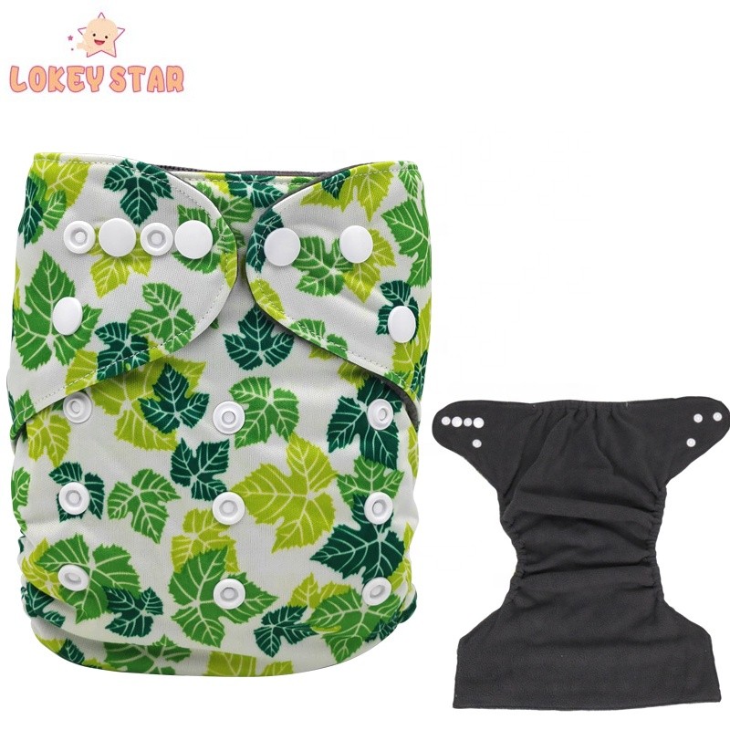 Cloth Diapers Factory - Lokeystar Pink Monkey Snap Button