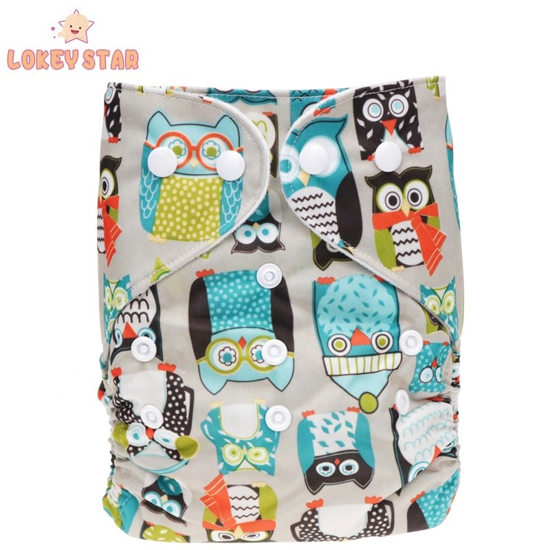 Newborn Diapers Manufacturer - Lokeystar Blue Printed Pocket