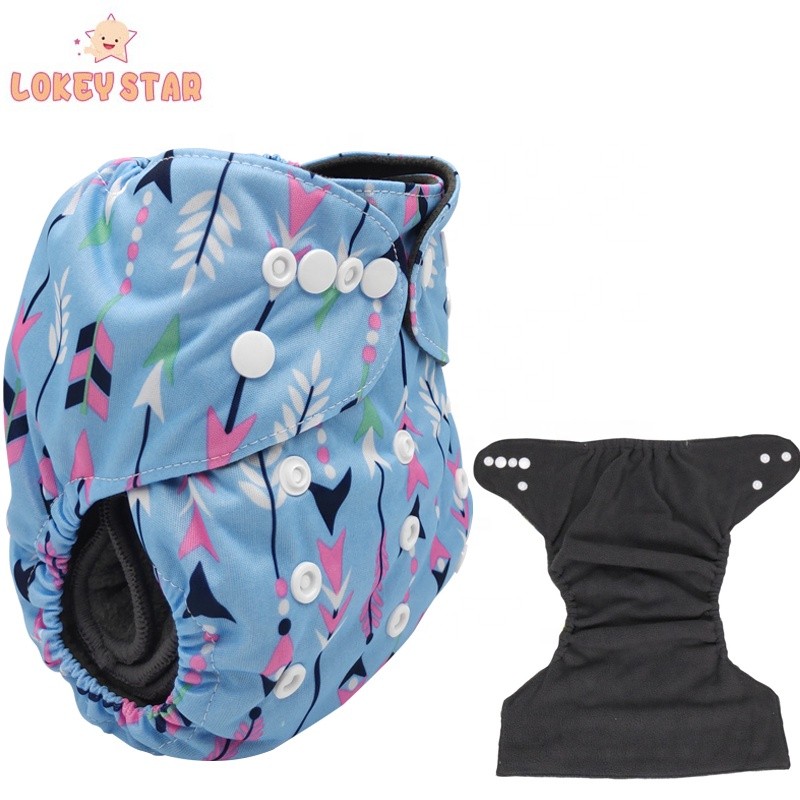 Baby Diapers Manufacturer - Lokeystar Printed Bamboo Charcoal