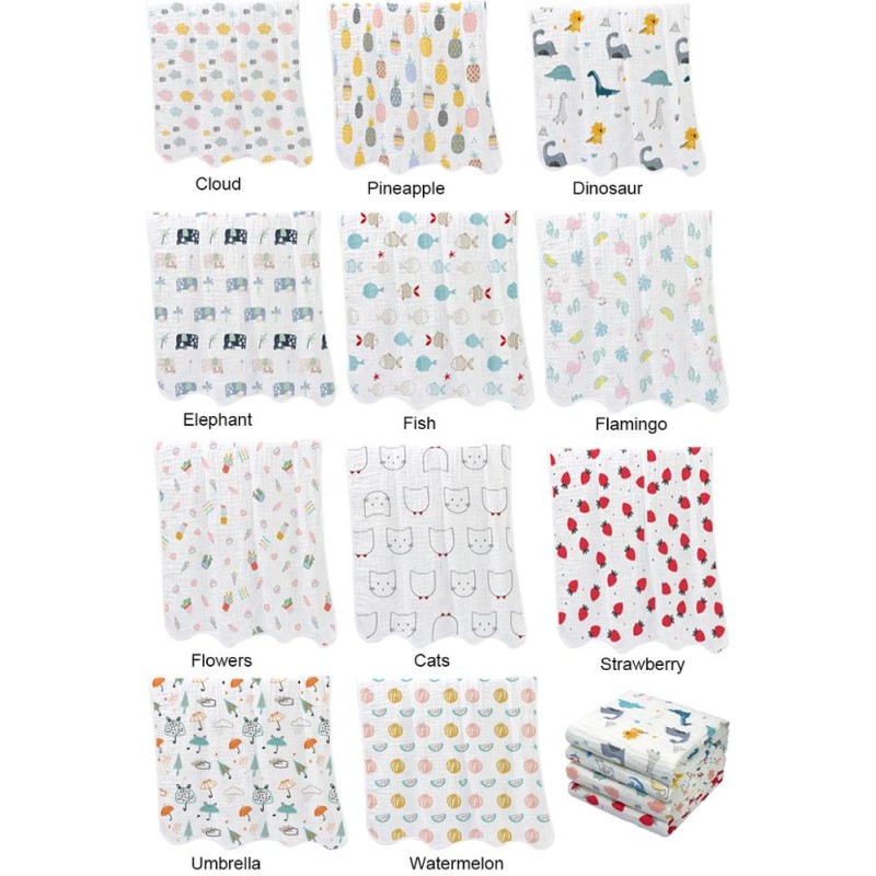 Muslin Swaddle Factory - Lokeystar Dinosaur 6 Layers Cotton