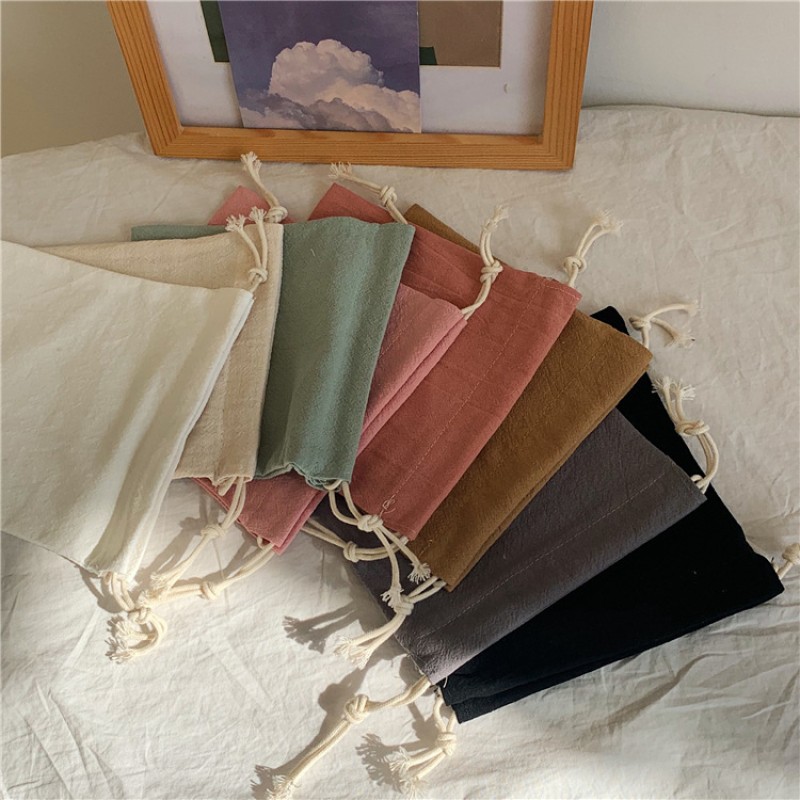 Drawstring Bag Manufacturer - Solid Cotton Mini Gift Storage