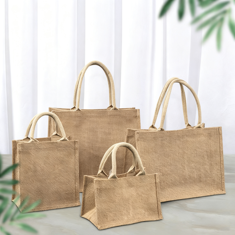 Jute Shopping Bag Manufacturer - Rope Handle Waterproof Tote