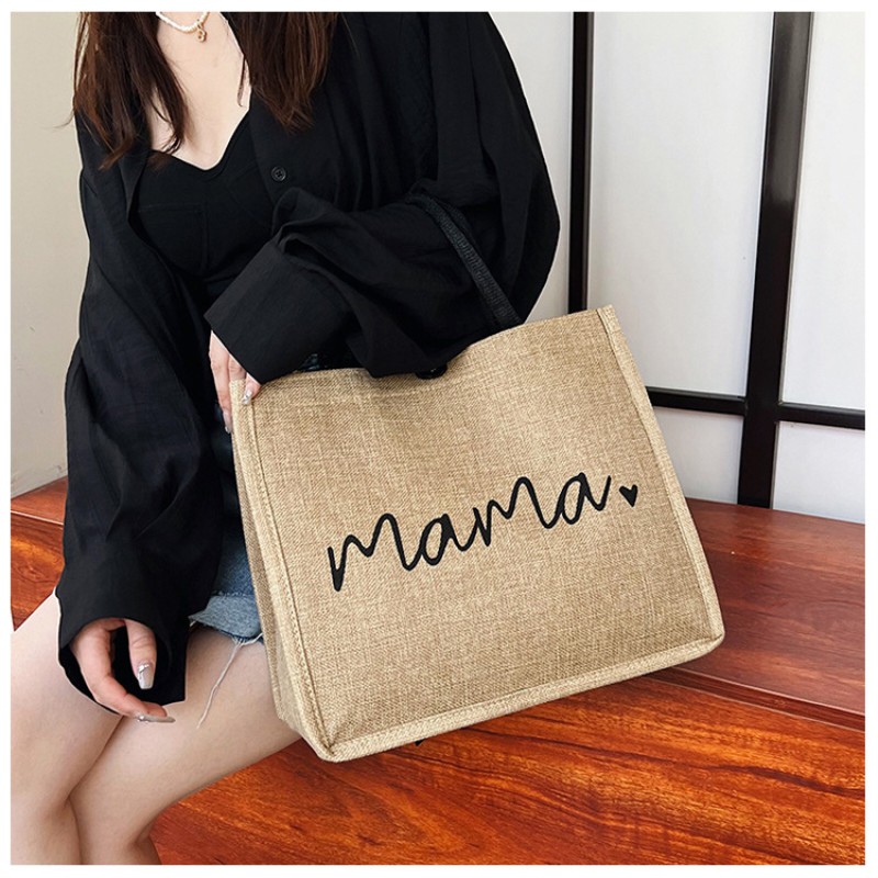 Jute Handle Bag Factory - Pattern Customize Button Lock