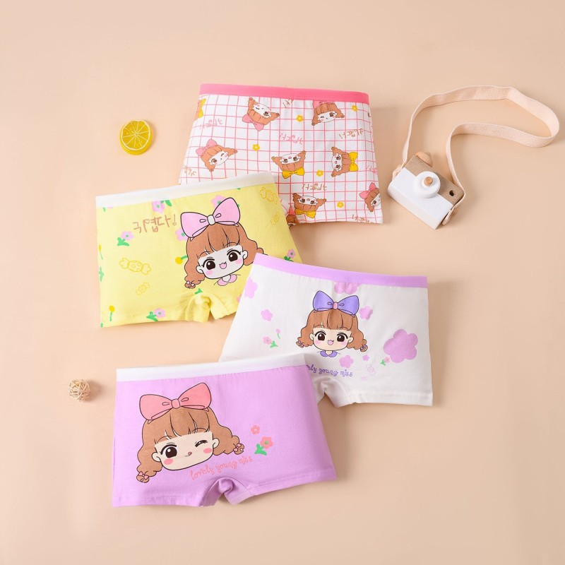 Girls Underwear Factory - Cotton Boy Shorts Boxer Briefs