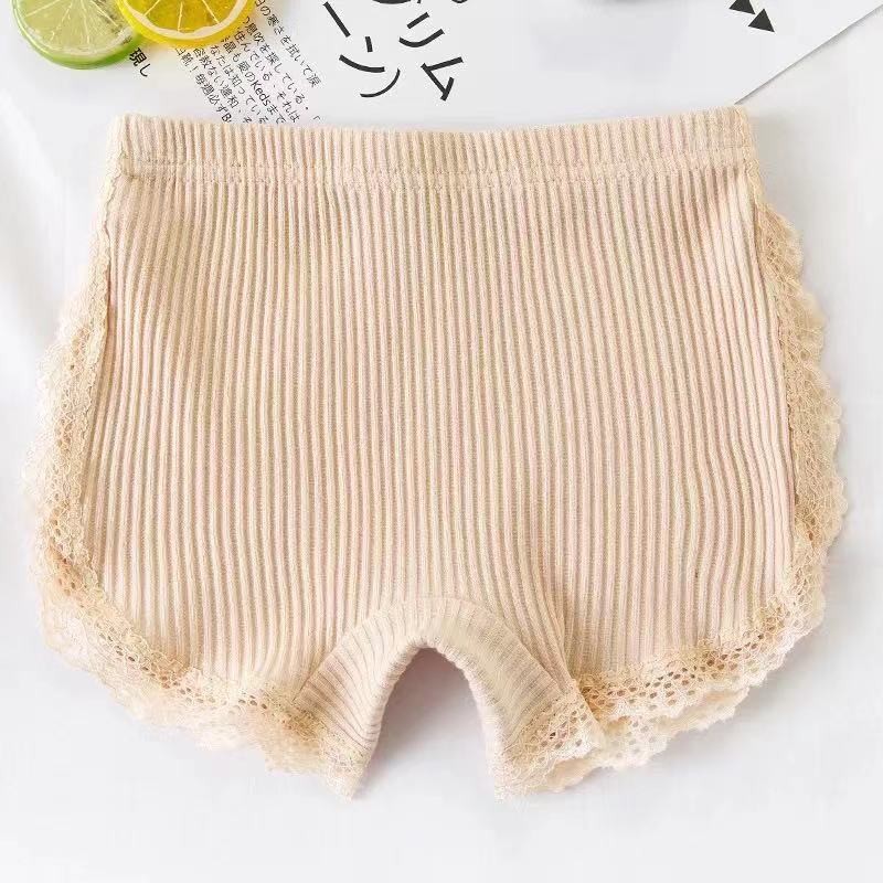 Girls Safety Pants Factory - Summer Cotton Lace Edge