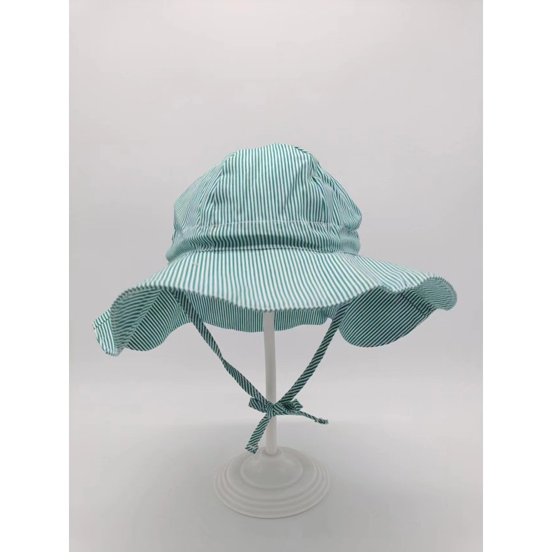 Sun Protection Hat Factory - Stripe Bucket Hats Wide Brim