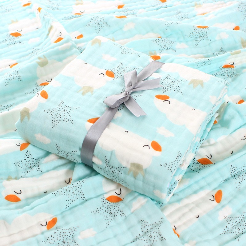 Swaddle Blankets Factory - 120x150cm Muslin Cartoon Cotton