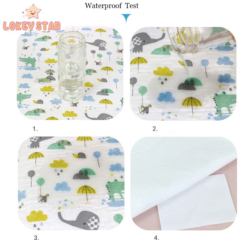 Baby Changing Pads Manufacturer - Lokeystar Dinosaur Muslin Waterproof