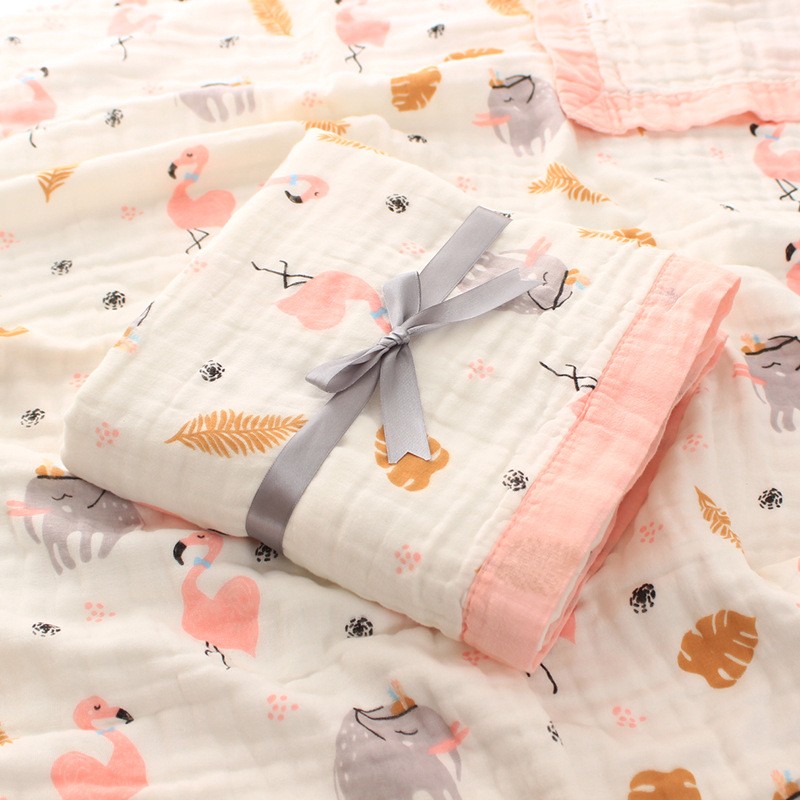 Swaddle Blankets Factory - 120x150cm Muslin Cartoon Cotton