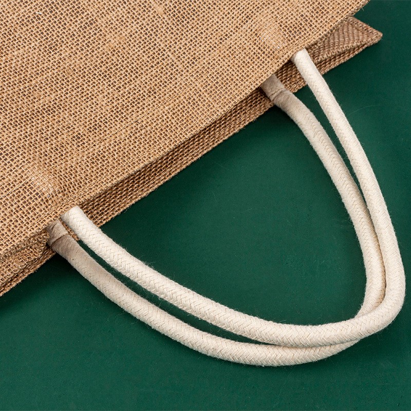 Jute Shopping Bag Manufacturer - Rope Handle Waterproof Tote