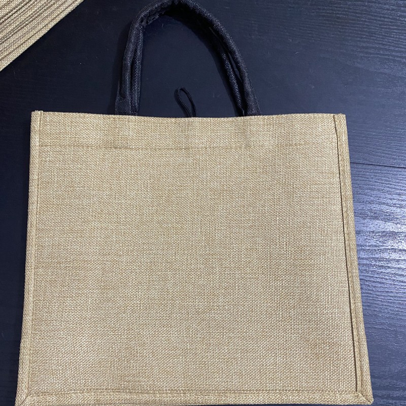 Jute Bags Factory - Blank Burlap Button Lock Heat