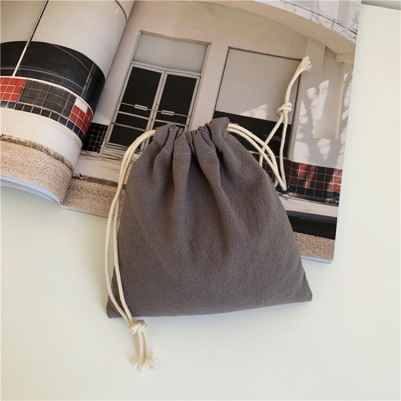 Drawstring Bag Manufacturer - Solid Cotton Mini Gift Storage