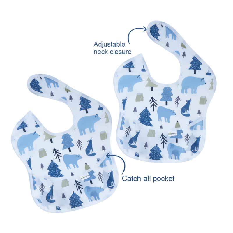 Baby Feeding Bib Factory - 2025 Hot Selling Custom Logo Polyester