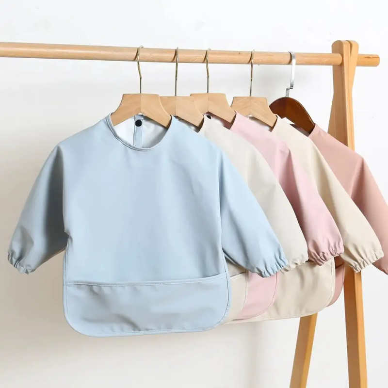 Baby Bib Factory - 2024 Hot Selling Long Sleeve Pocket