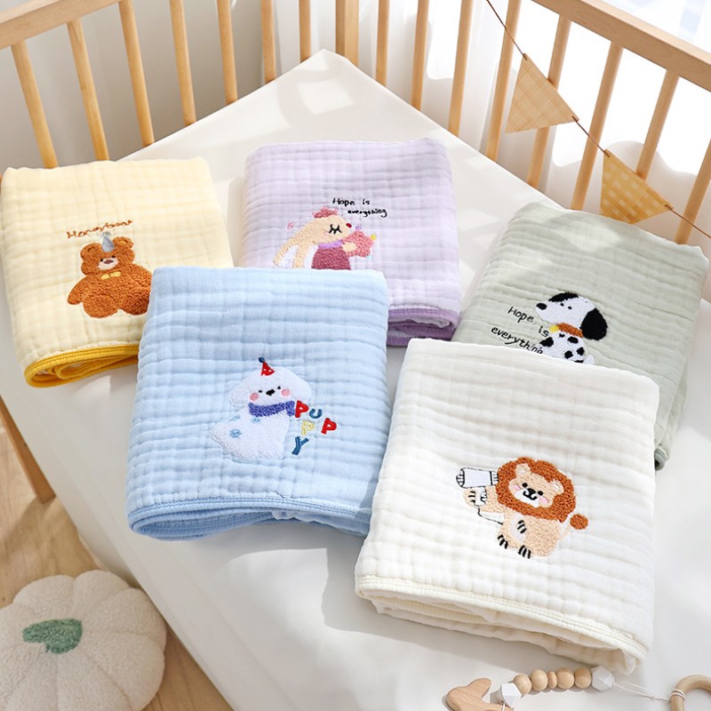 Muslin Bath Towel Manufacturer - Custom 6 Layer Cotton Cartoon