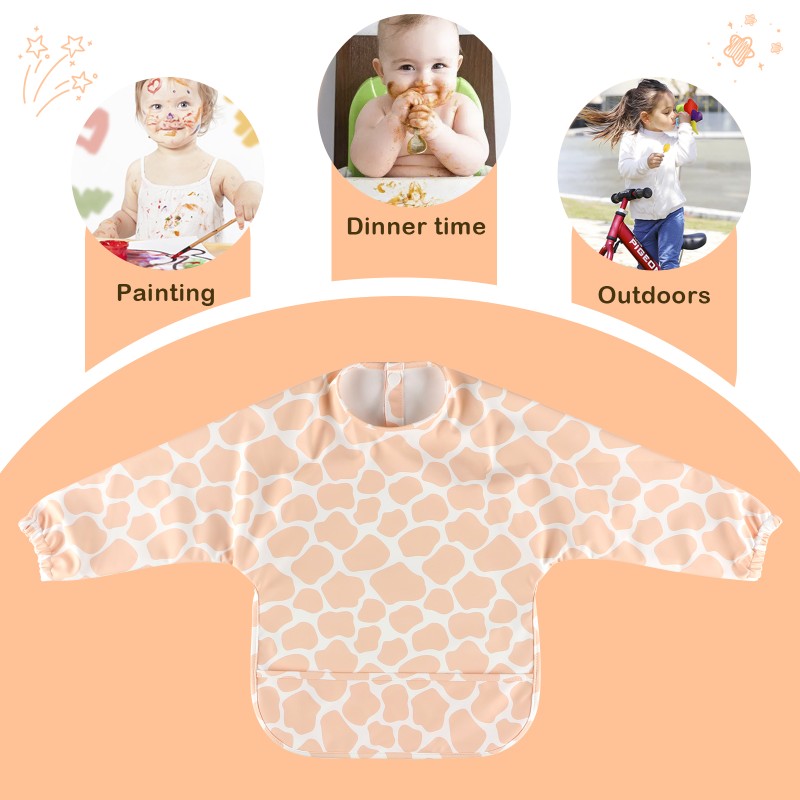 Baby Bib Manufacturer - Wholesale Customized PU Long Sleeve