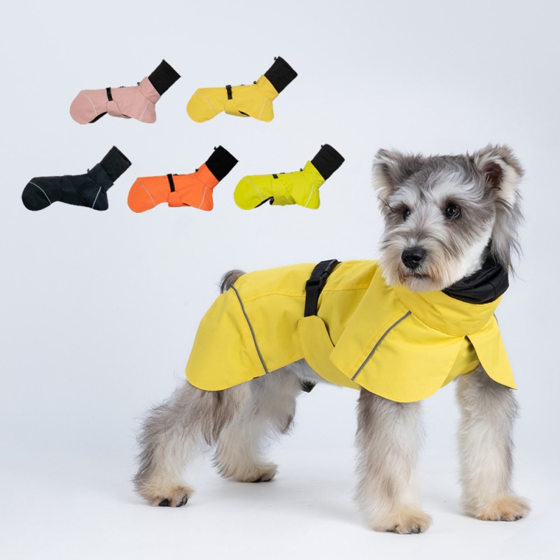 Pet Raincoat Factory - Double Collar Waterproof Reflective