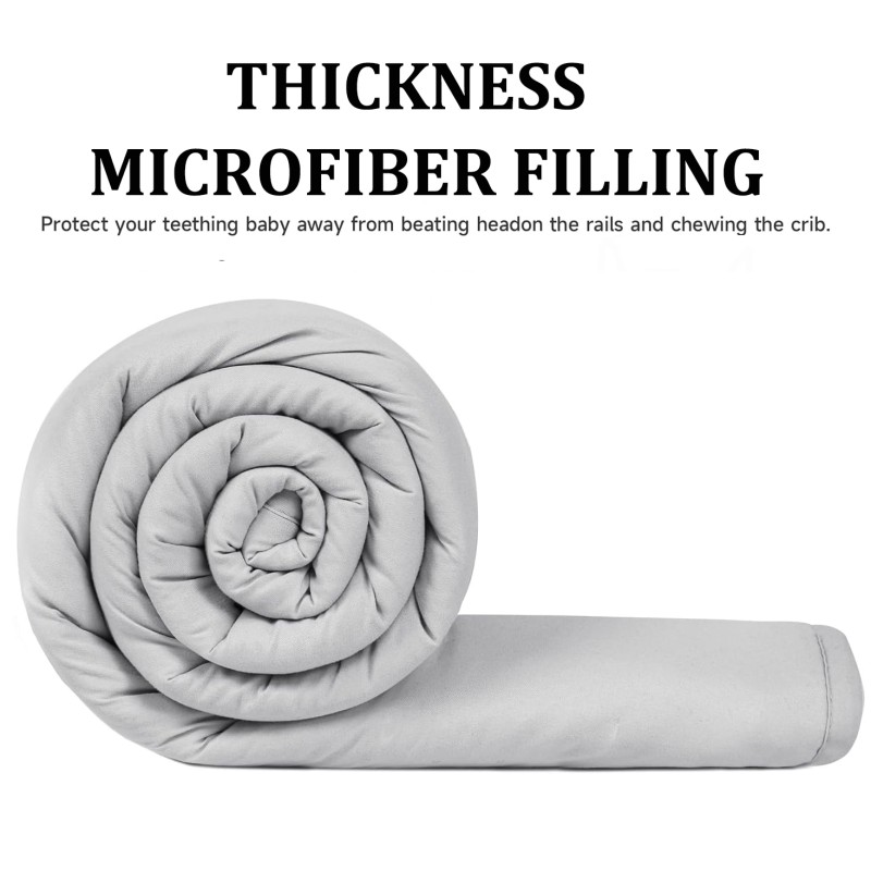 Crib Rail Cover Manufacturer - 3pcs Teething Edge Fleece Reversible