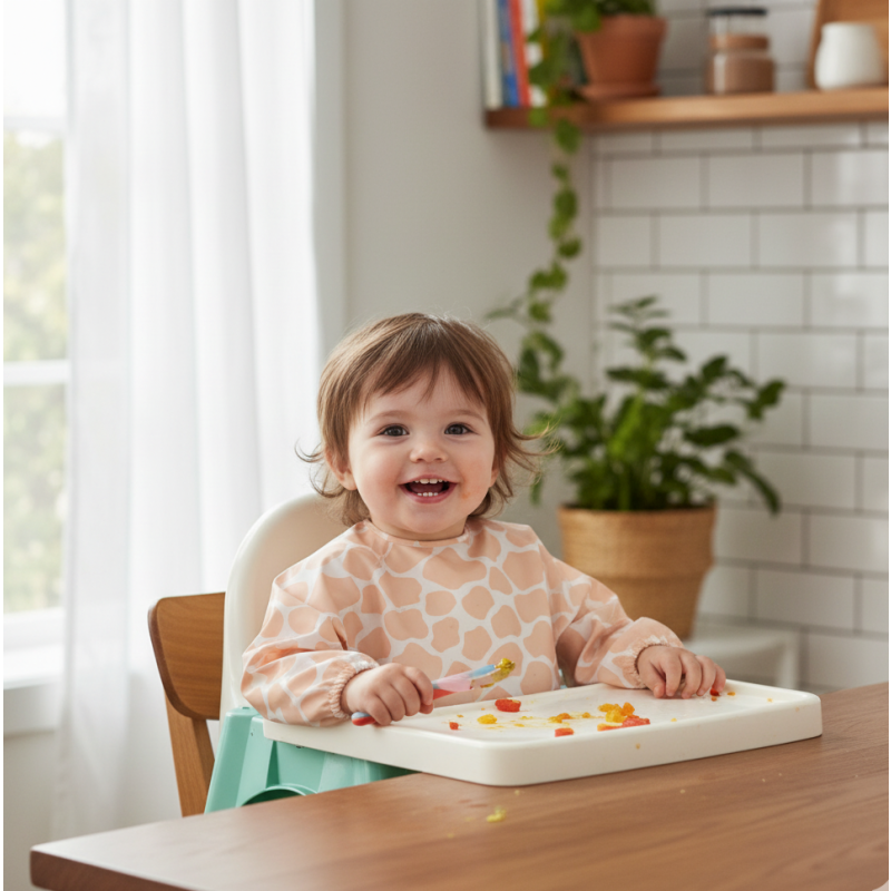 Baby Bib Manufacturer - Wholesale Customized PU Long Sleeve