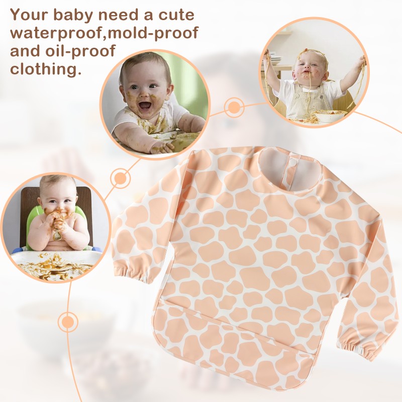 Baby Bib Manufacturer - Wholesale Customized PU Long Sleeve