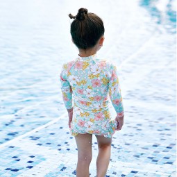 Kids Swimwear Manufacturer - Toddler Girls One Piece Ruffles